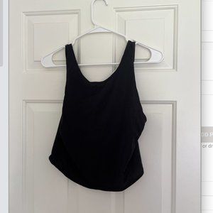 Lulu Lemon Black Cross Back Tank